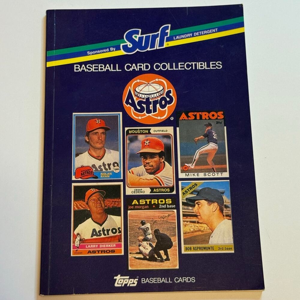 Topps Surf Baseball Cards of The Houston Astros Book EXCELLENT CONDITION